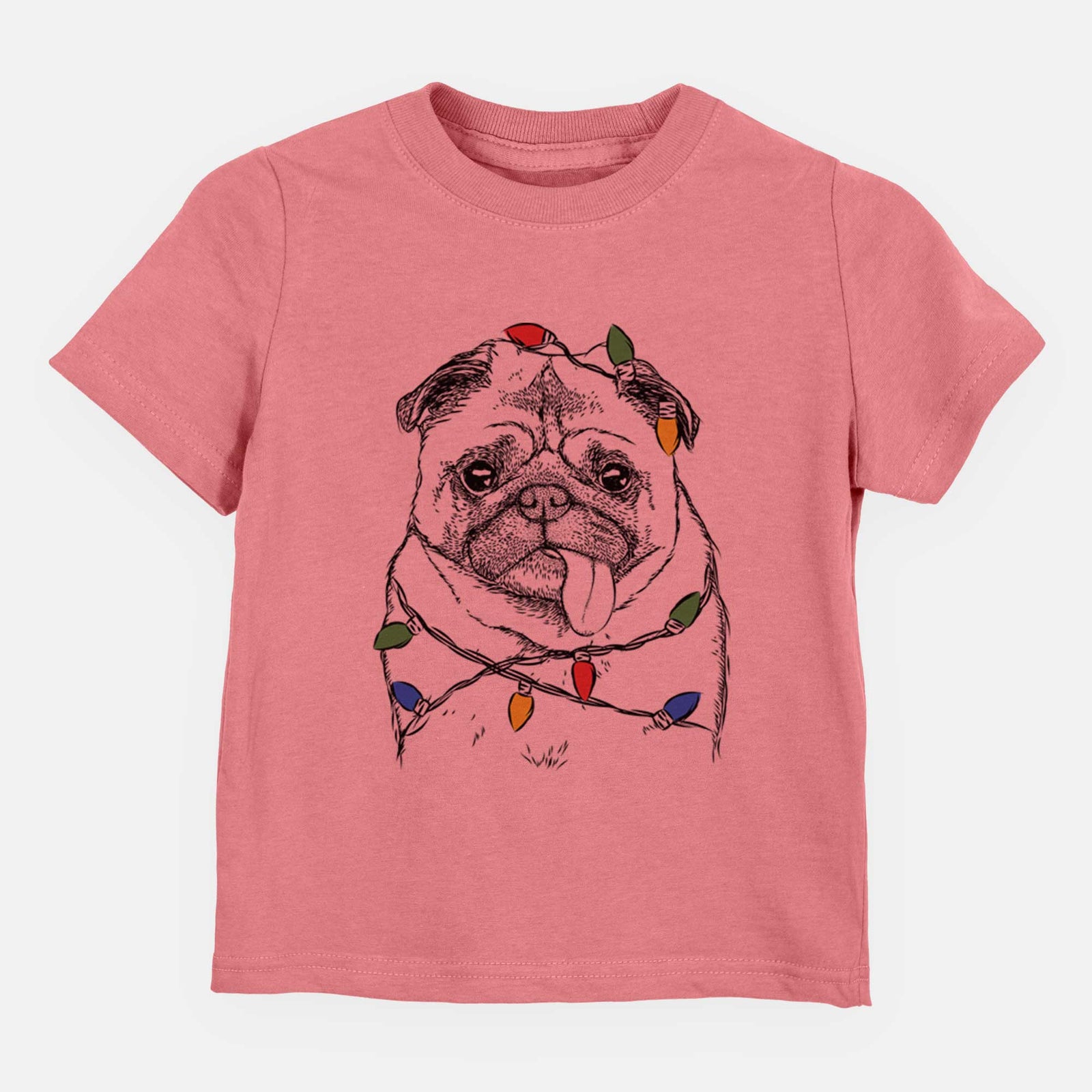 Christmas Lights Rosie the Pug - Kids/Youth/Toddler Shirt