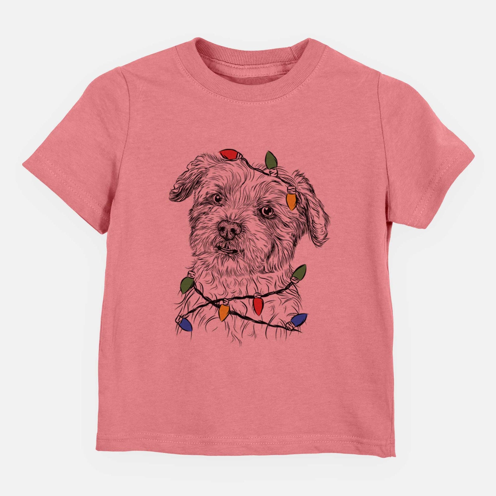 Christmas Lights Roxie the Schnauzer Shih Tzu Mix - Kids/Youth/Toddler Shirt