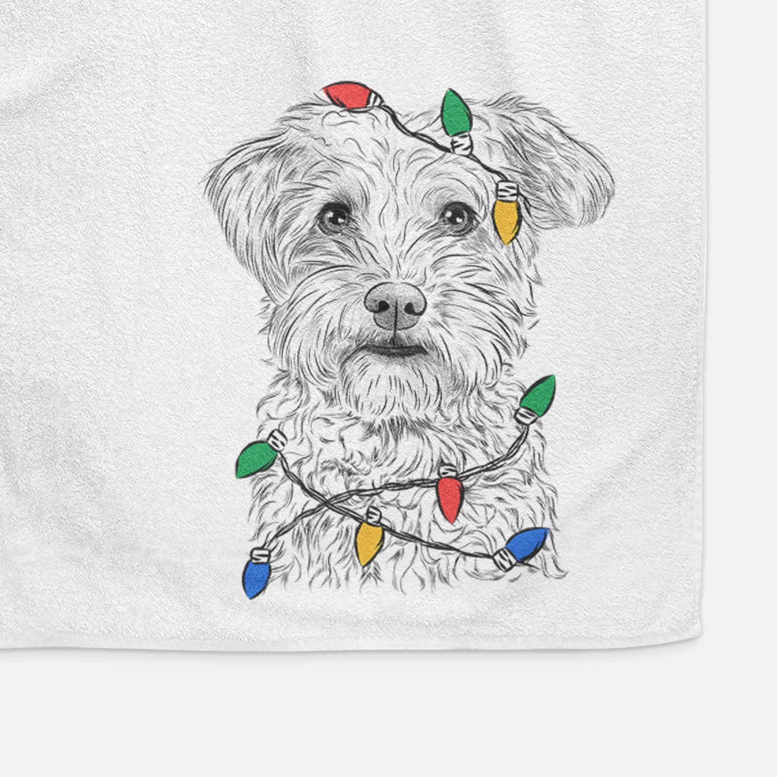 Rudy the Schnoodle Decorative Hand Towel