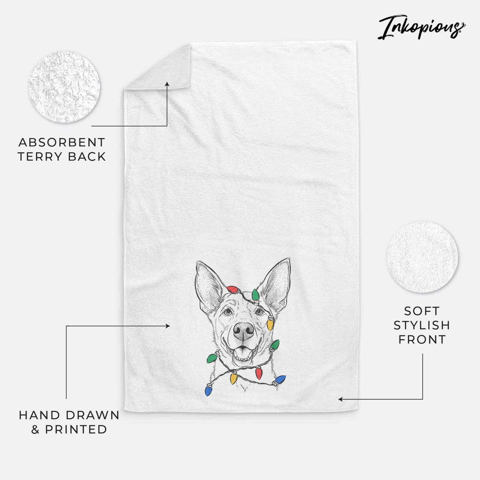 Rumley the Kelpie Mix Decorative Hand Towel