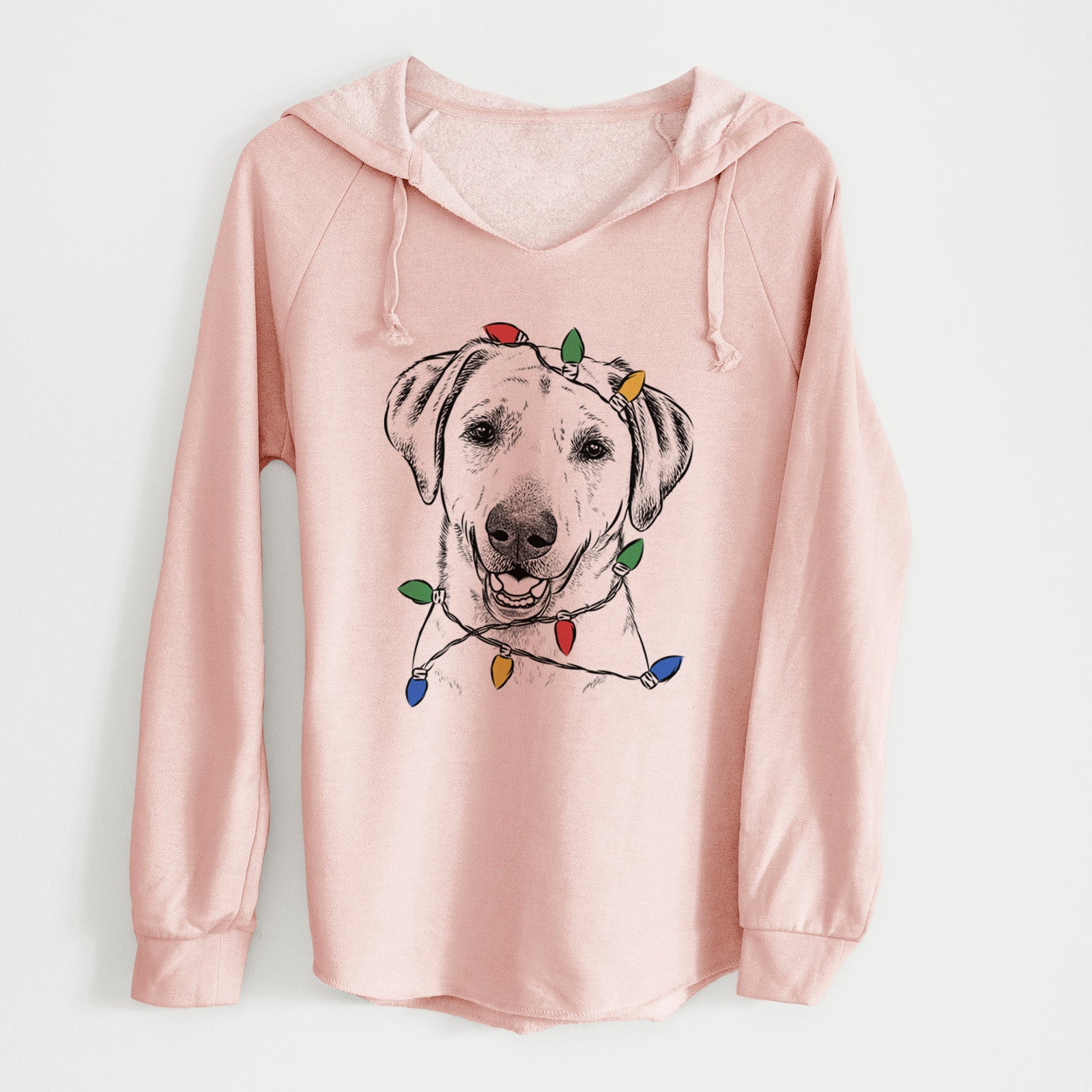 Christmas Lights Rusty the Labrador Retriever - Cali Wave Hooded Sweatshirt