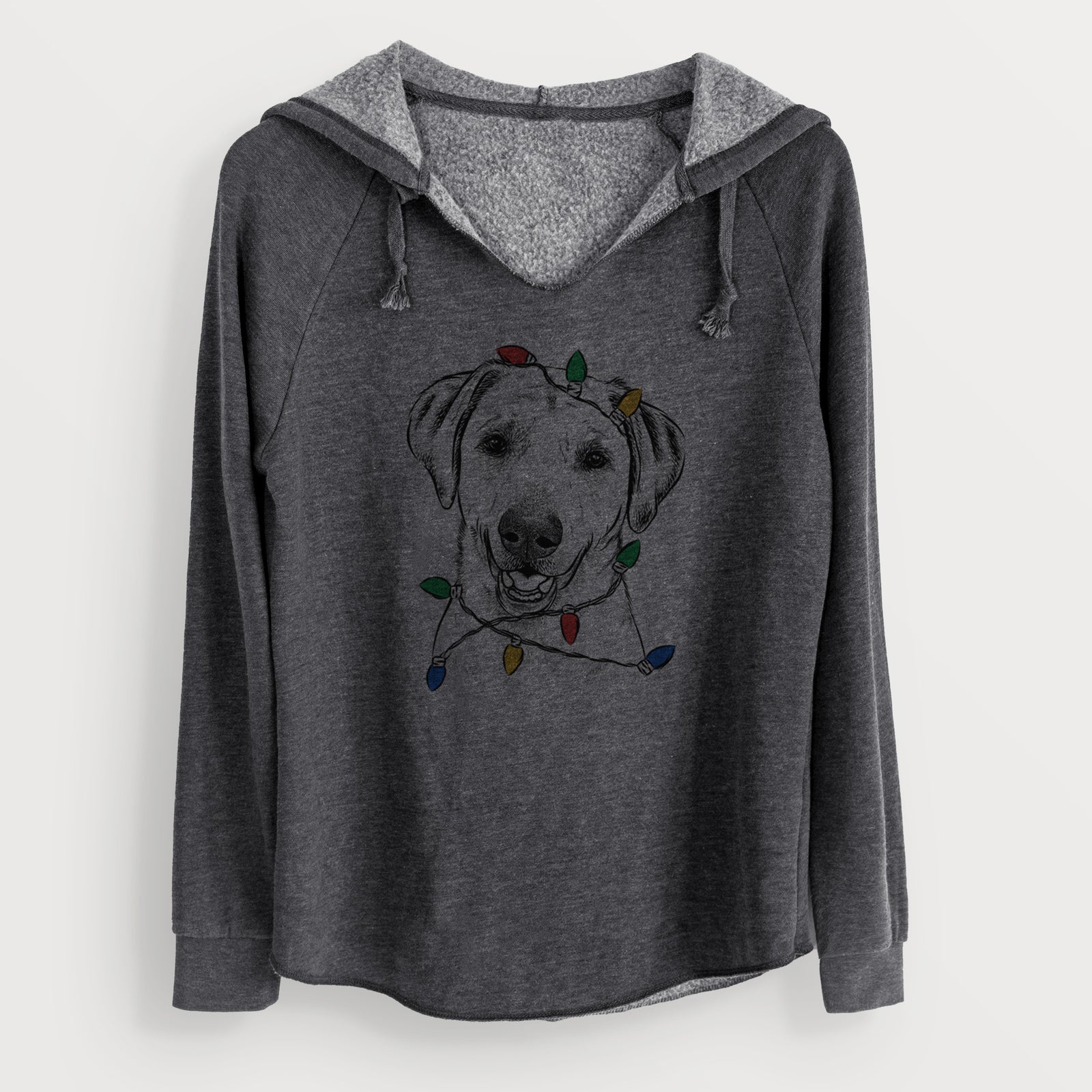 Christmas Lights Rusty the Labrador Retriever - Cali Wave Hooded Sweatshirt