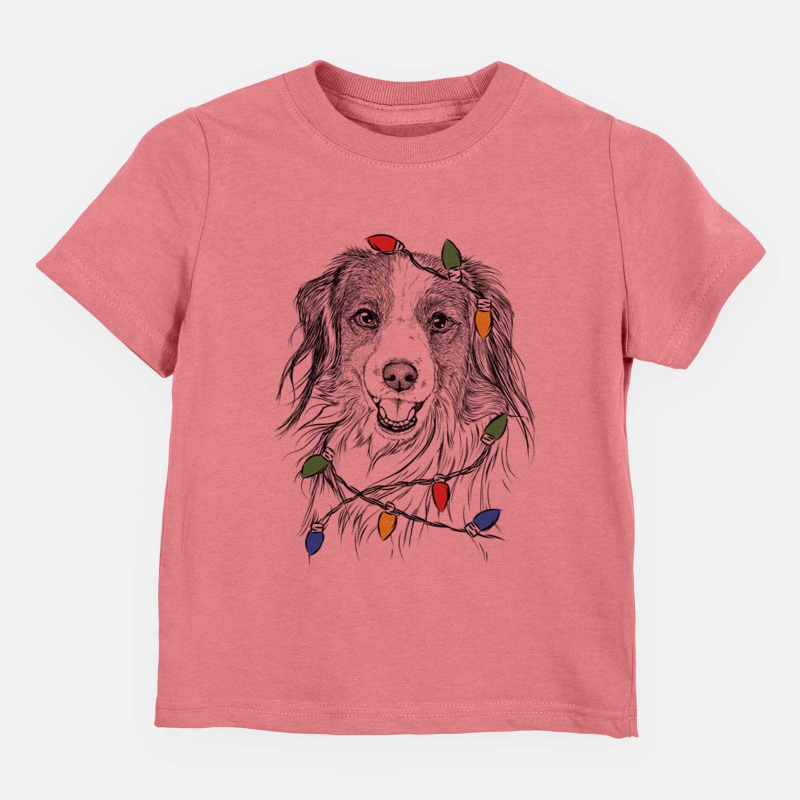 Christmas Lights Rutger the Nederlandse Kooikerhondje - Kids/Youth/Toddler Shirt