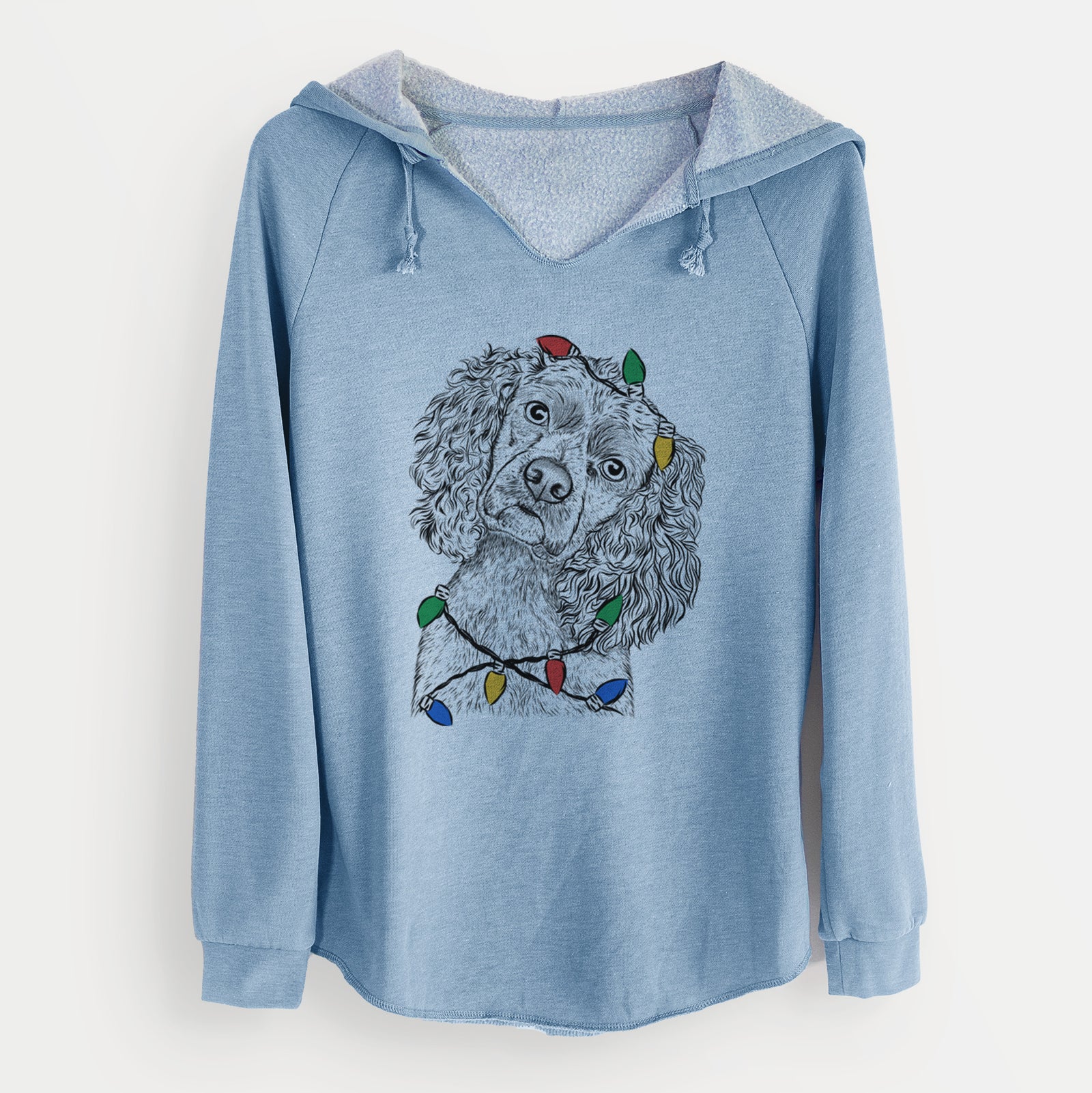 Christmas Lights Sadie the Cocker Spaniel - Cali Wave Hooded Sweatshirt
