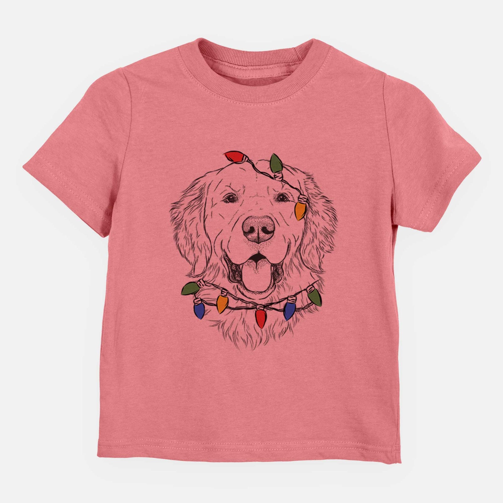 Christmas Lights Sam the Golden Retriever - Kids/Youth/Toddler Shirt