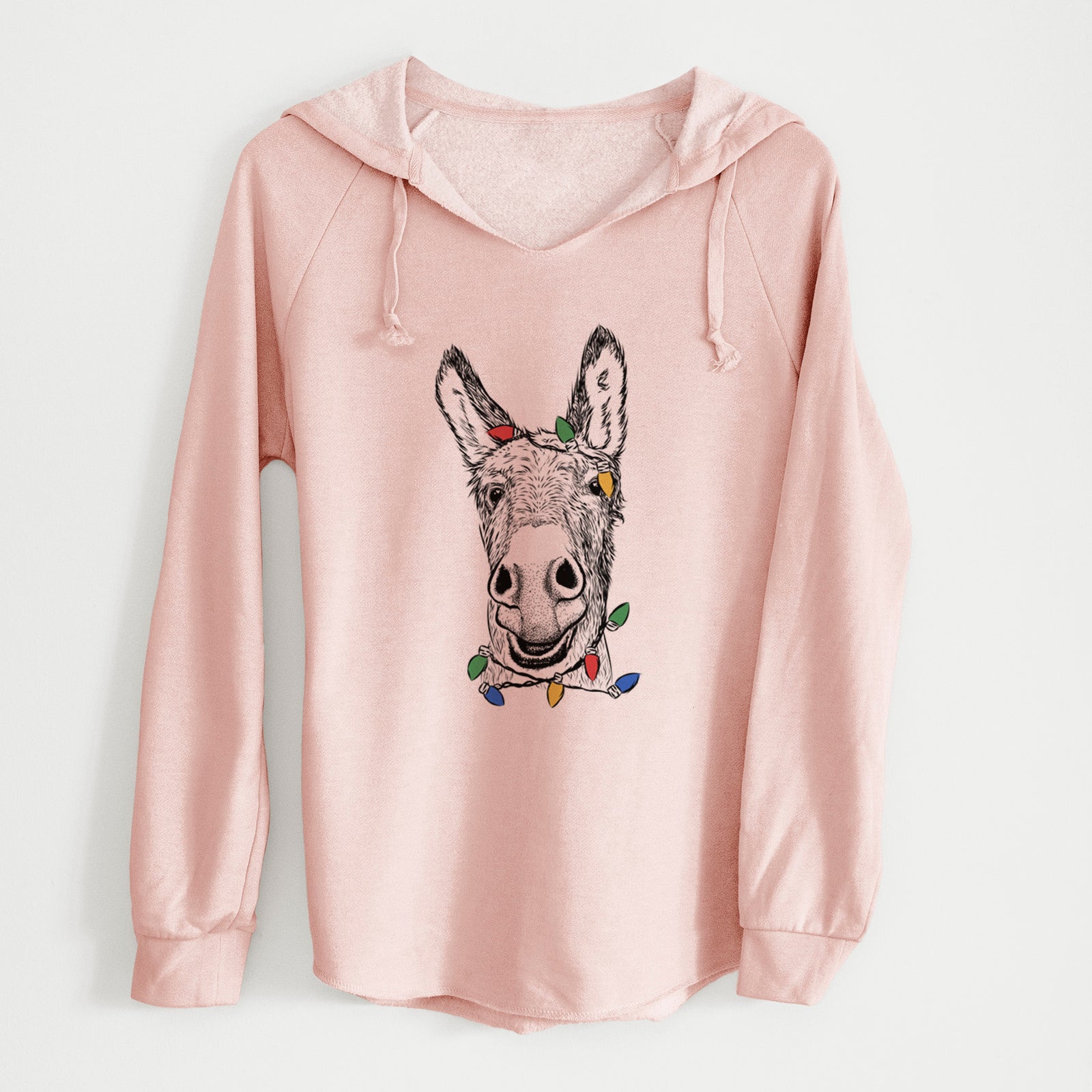 Christmas Lights Samule the Donkey - Cali Wave Hooded Sweatshirt