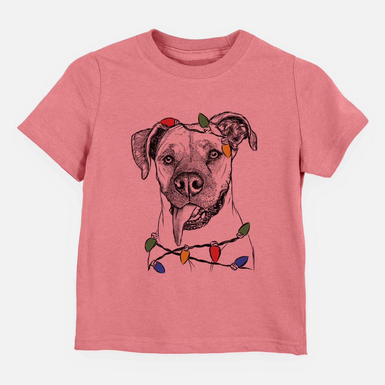 Christmas Lights Sir Jake the Boxer - Kids/Youth/Toddler Shirt