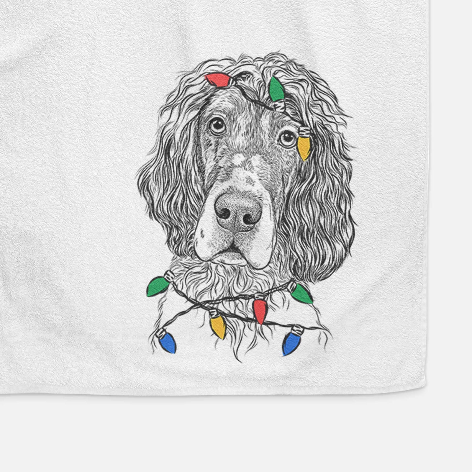 Sir Rexford the Blue Belton English Setter Decorative Hand Towel