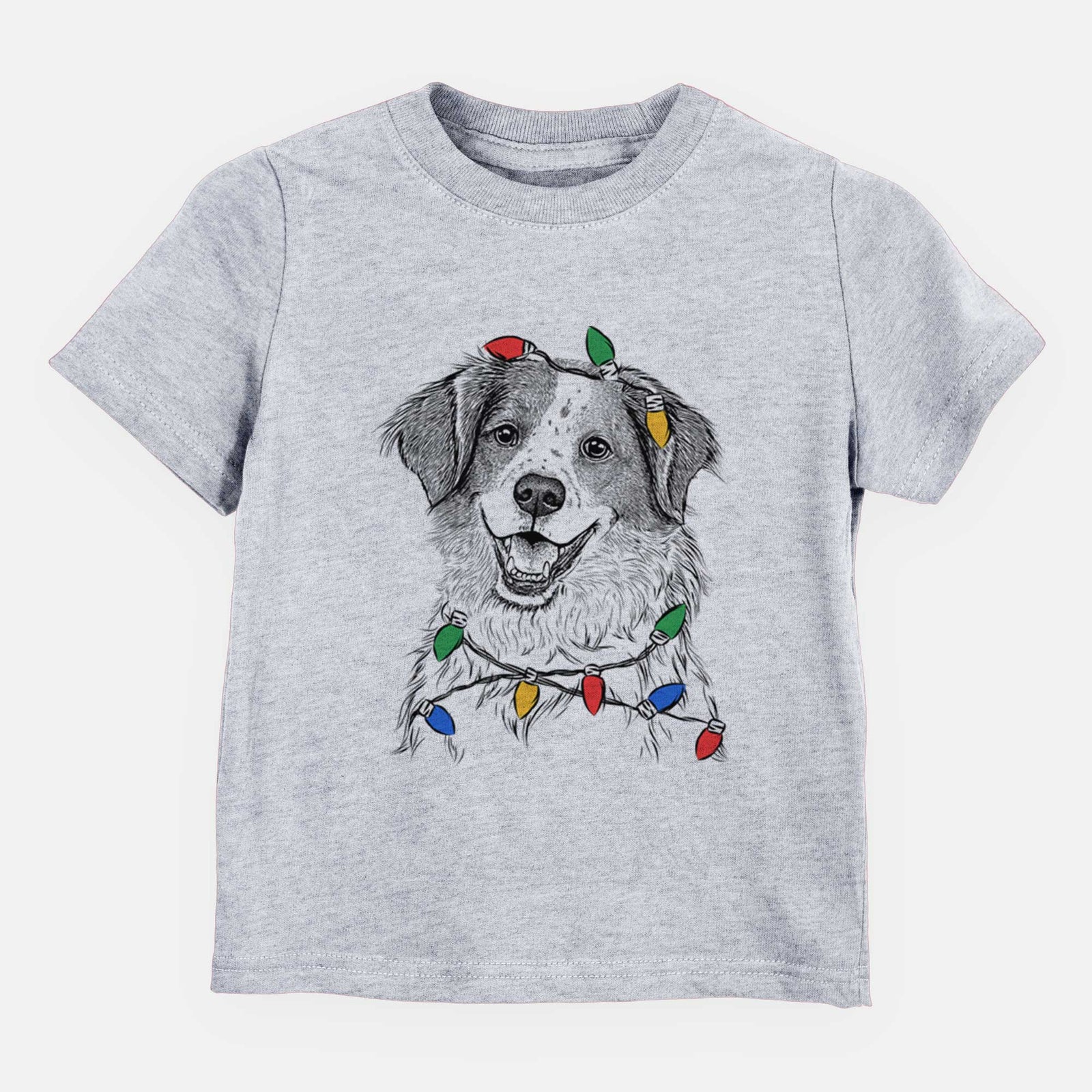 Christmas Lights Sophie the Brittany Beagle Mix - Kids/Youth/Toddler Shirt