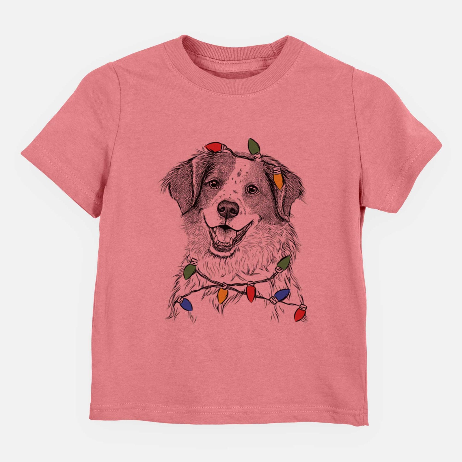 Christmas Lights Sophie the Brittany Beagle Mix - Kids/Youth/Toddler Shirt