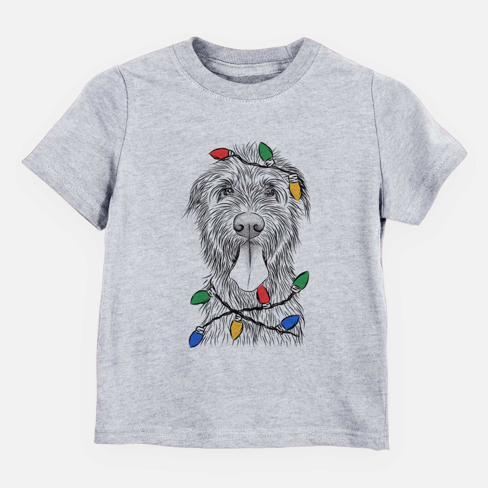 Christmas Lights Sullivan the Irish Wolfhound - Kids/Youth/Toddler Shirt