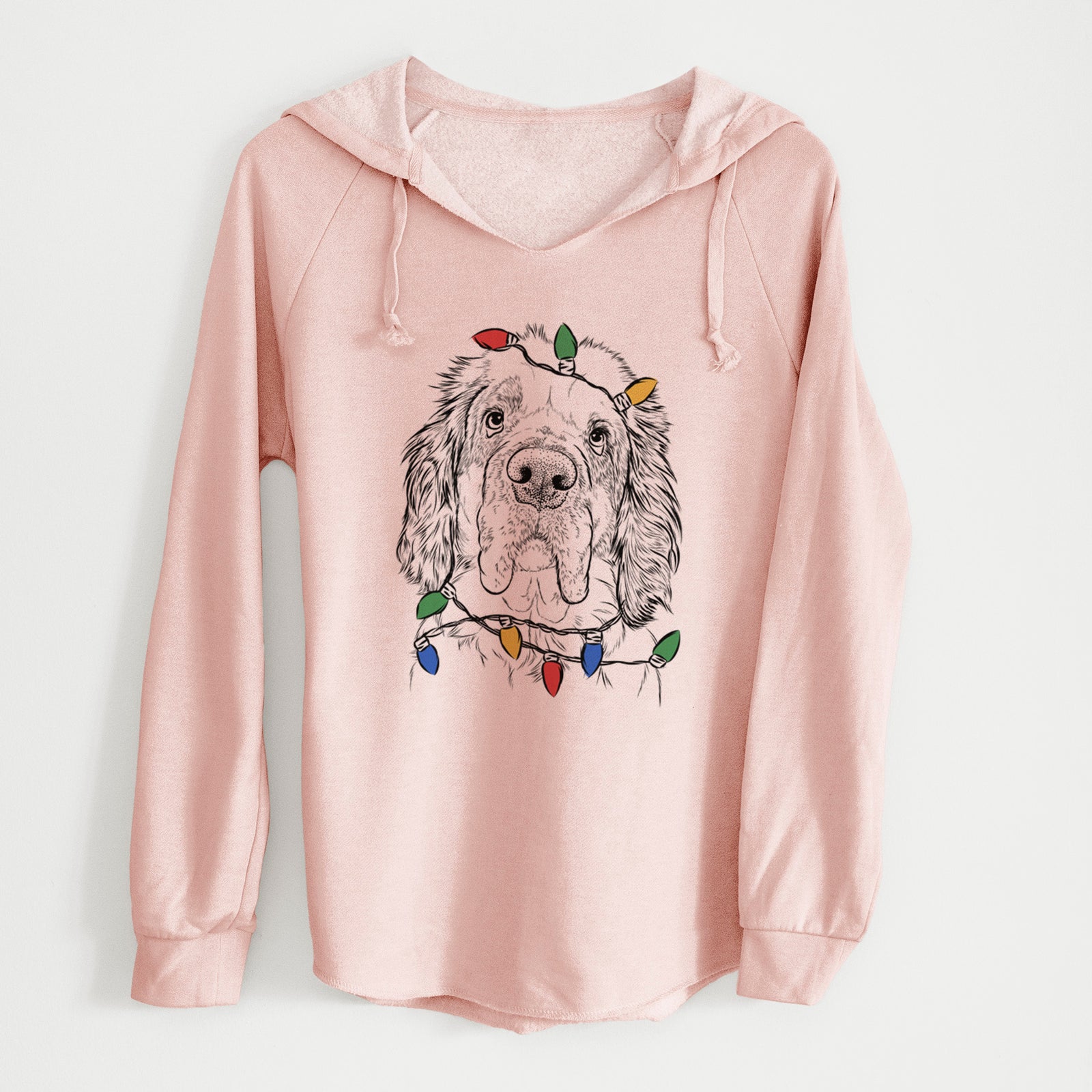 Christmas Lights Sully the Clumber Spaniel - Cali Wave Hooded Sweatshirt