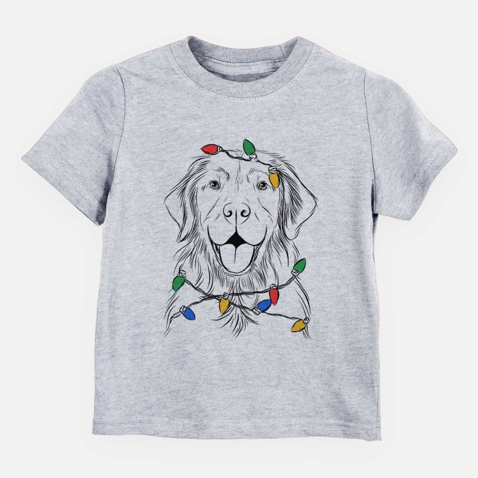 Christmas Lights Sunny the Golden Retriever - Kids/Youth/Toddler Shirt
