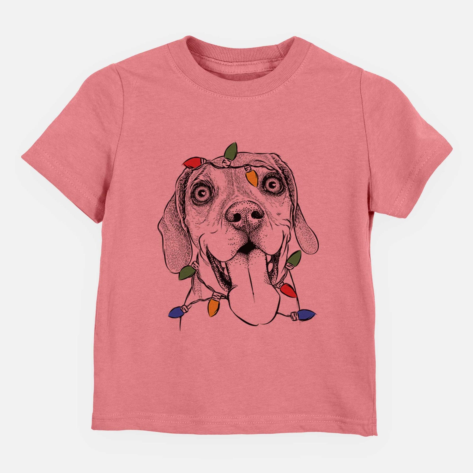 Christmas Lights Sunny the Beagle - Kids/Youth/Toddler Shirt