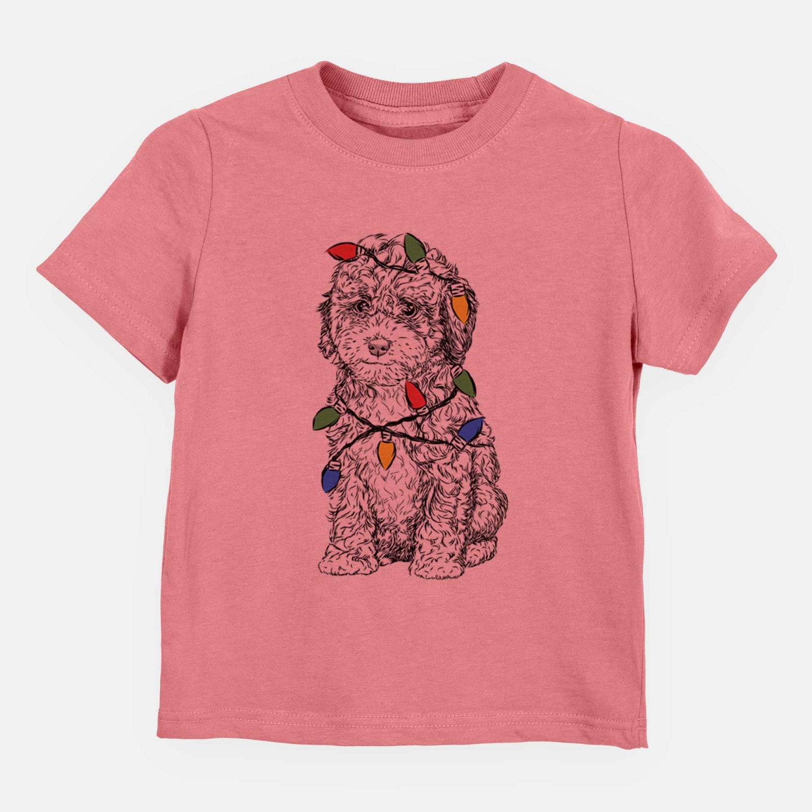 Christmas Lights Sweet Tea the Mini Doodle - Kids/Youth/Toddler Shirt