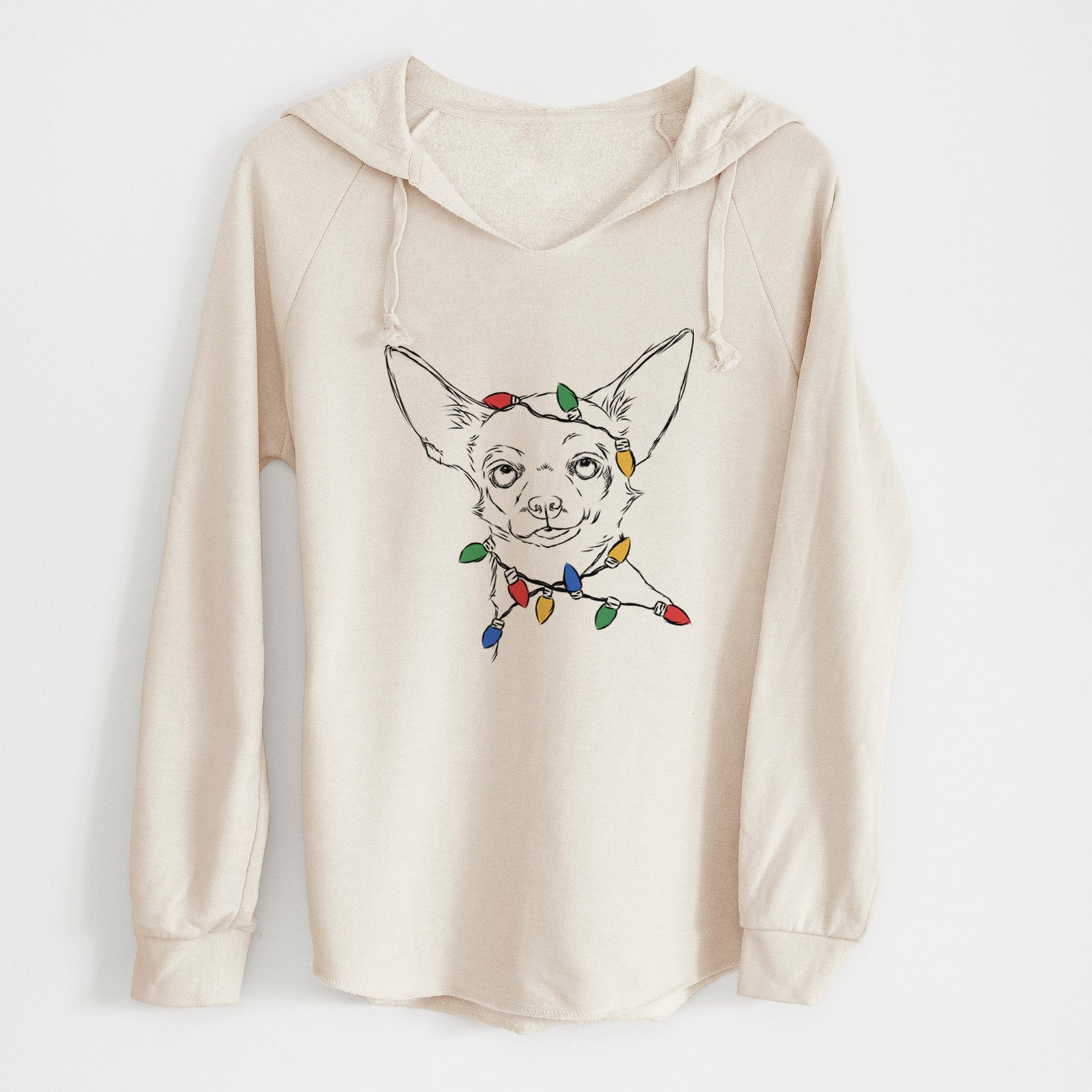 Christmas Lights Tabitha the Chihuahua - Cali Wave Hooded Sweatshirt