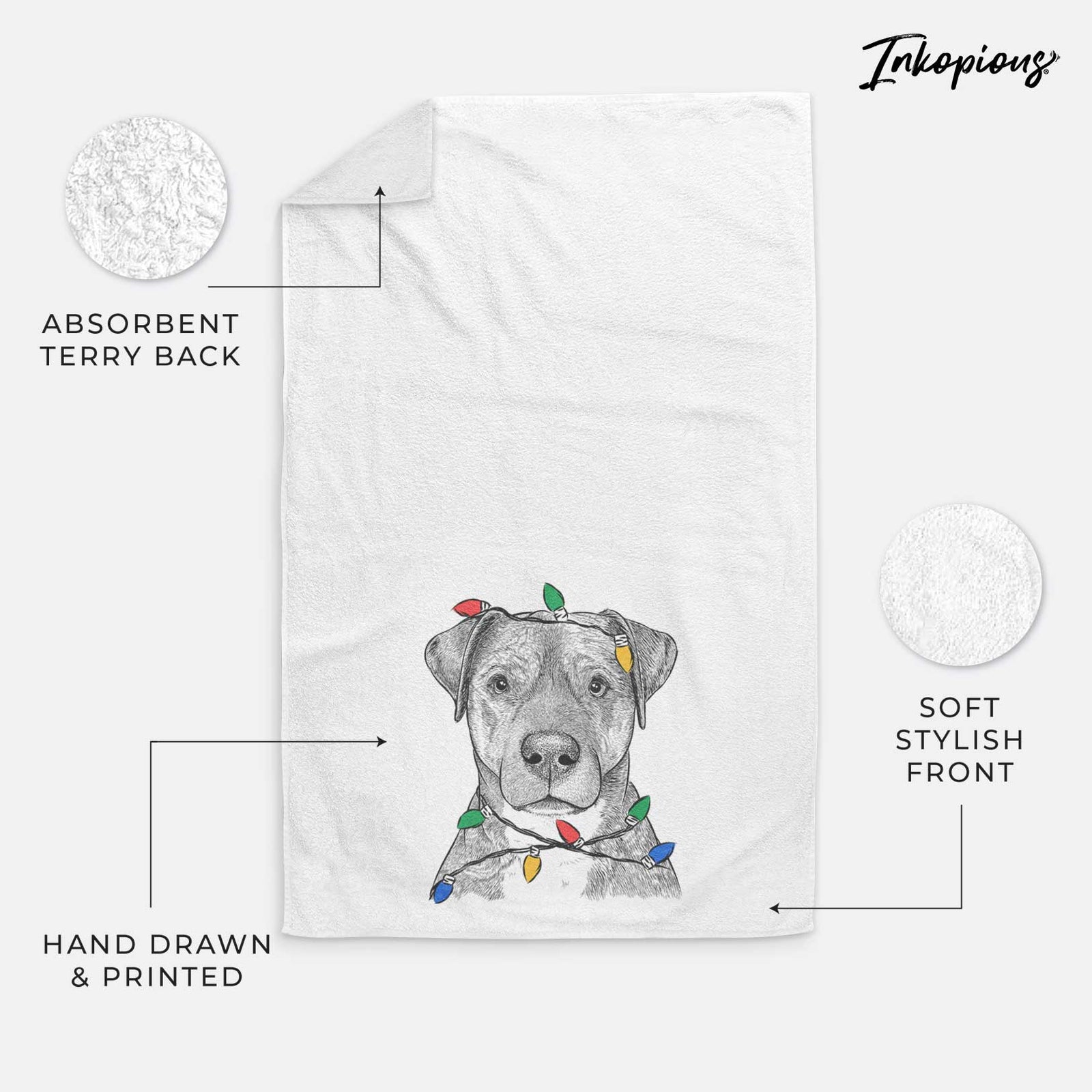TedE the Mixed Breed Decorative Hand Towel
