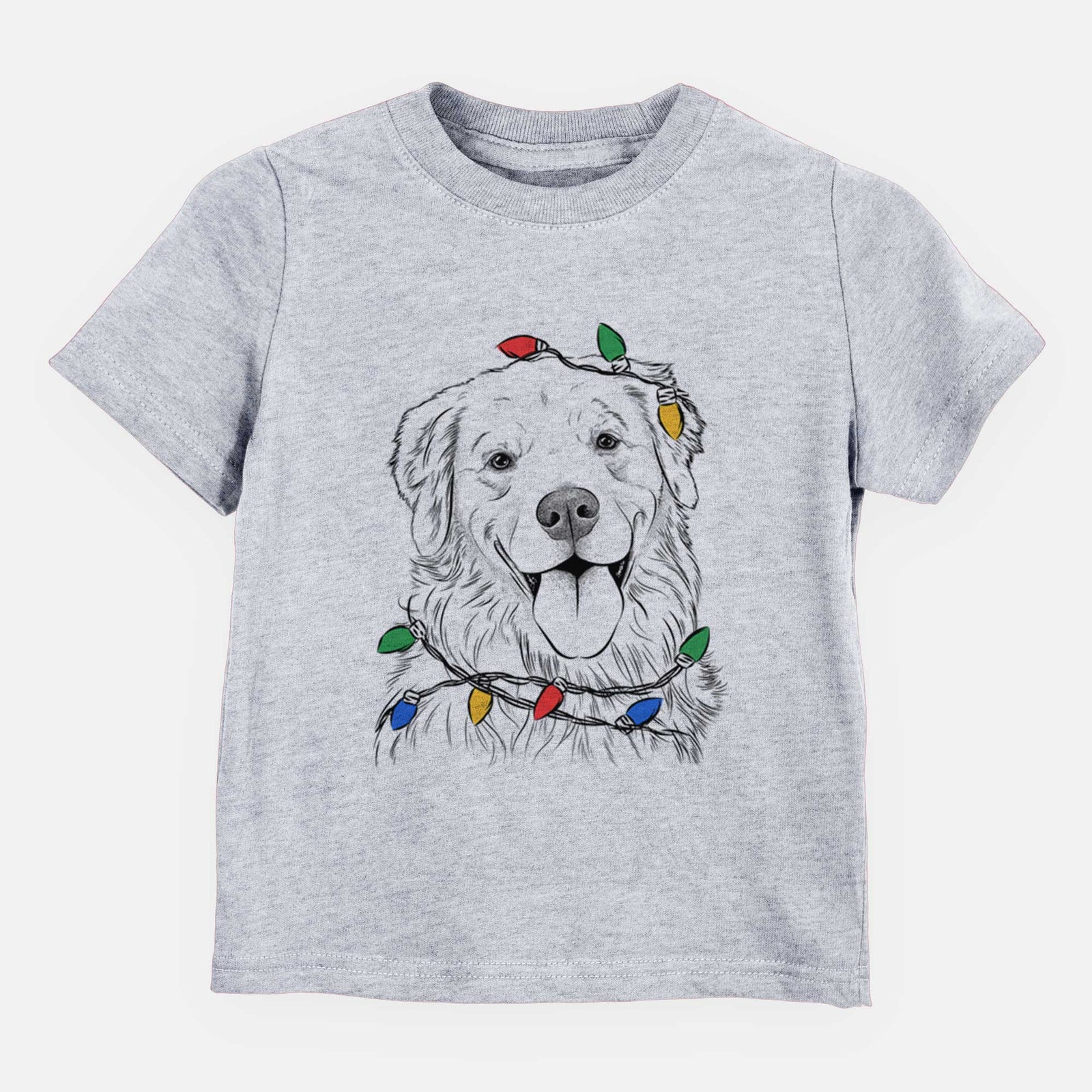 Christmas Lights Ticket the Golden Retriever - Kids/Youth/Toddler Shirt