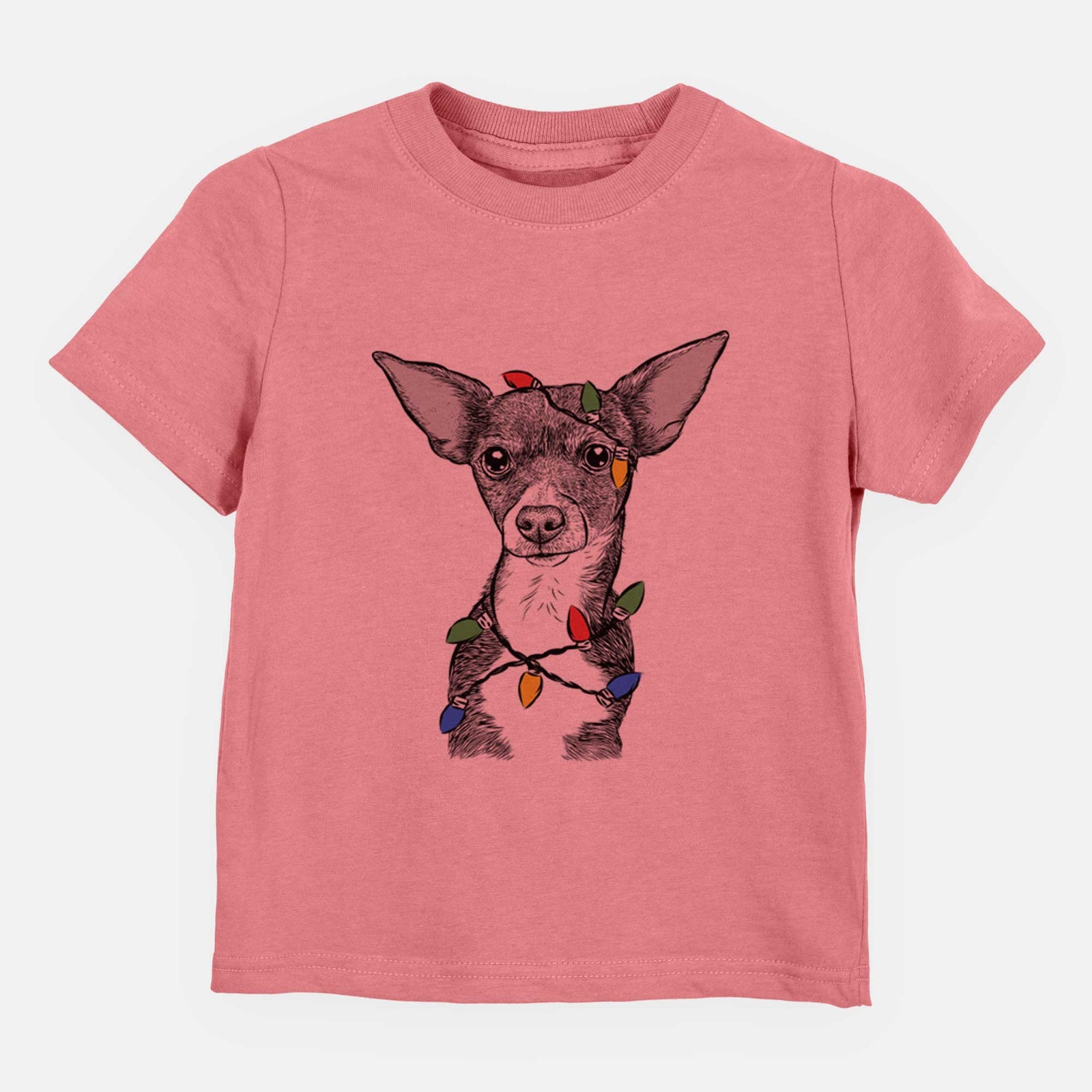 Christmas Lights Tiny Archie the Mixed Breed - Kids/Youth/Toddler Shirt