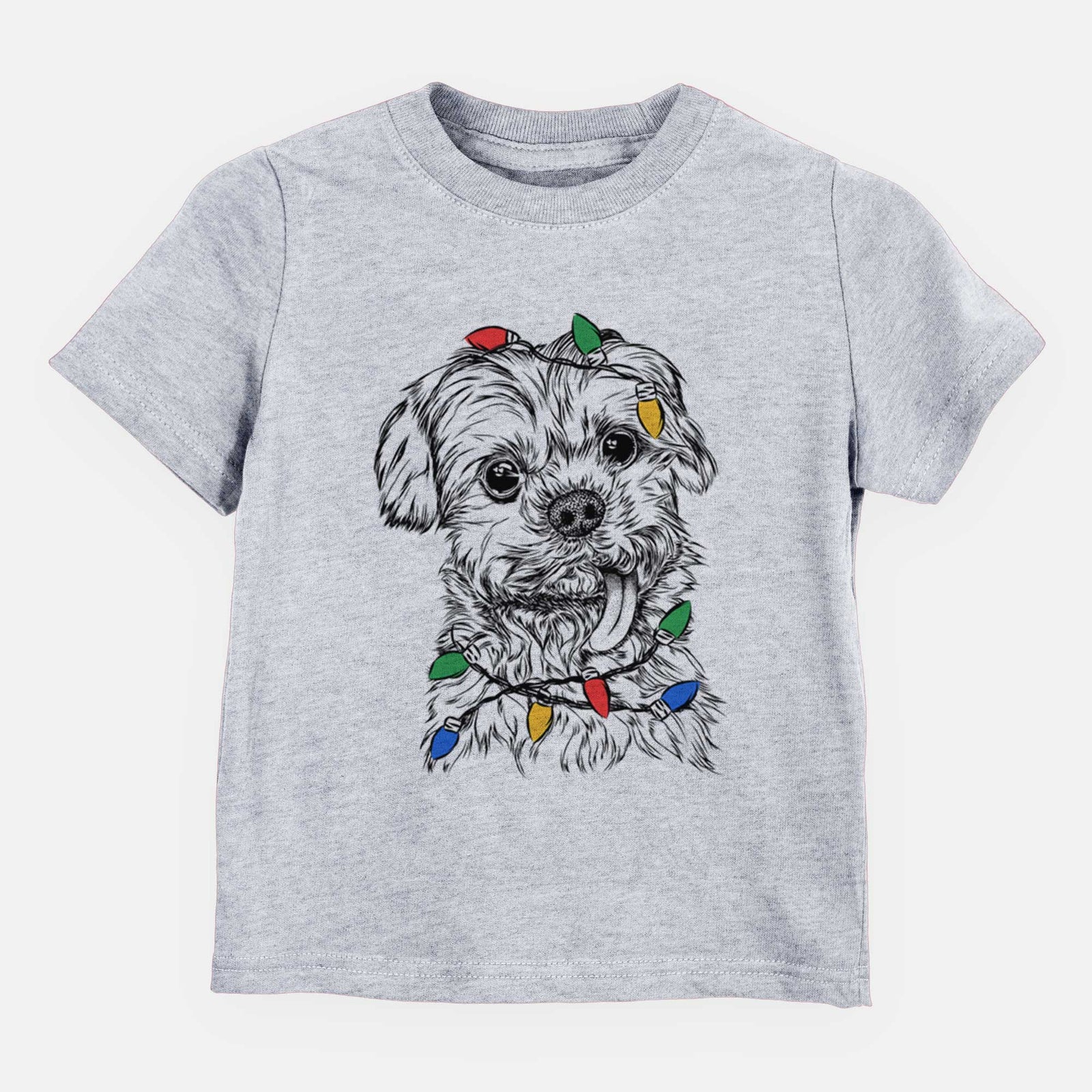 Christmas Lights Tiny Titan the Shih Tzu - Kids/Youth/Toddler Shirt