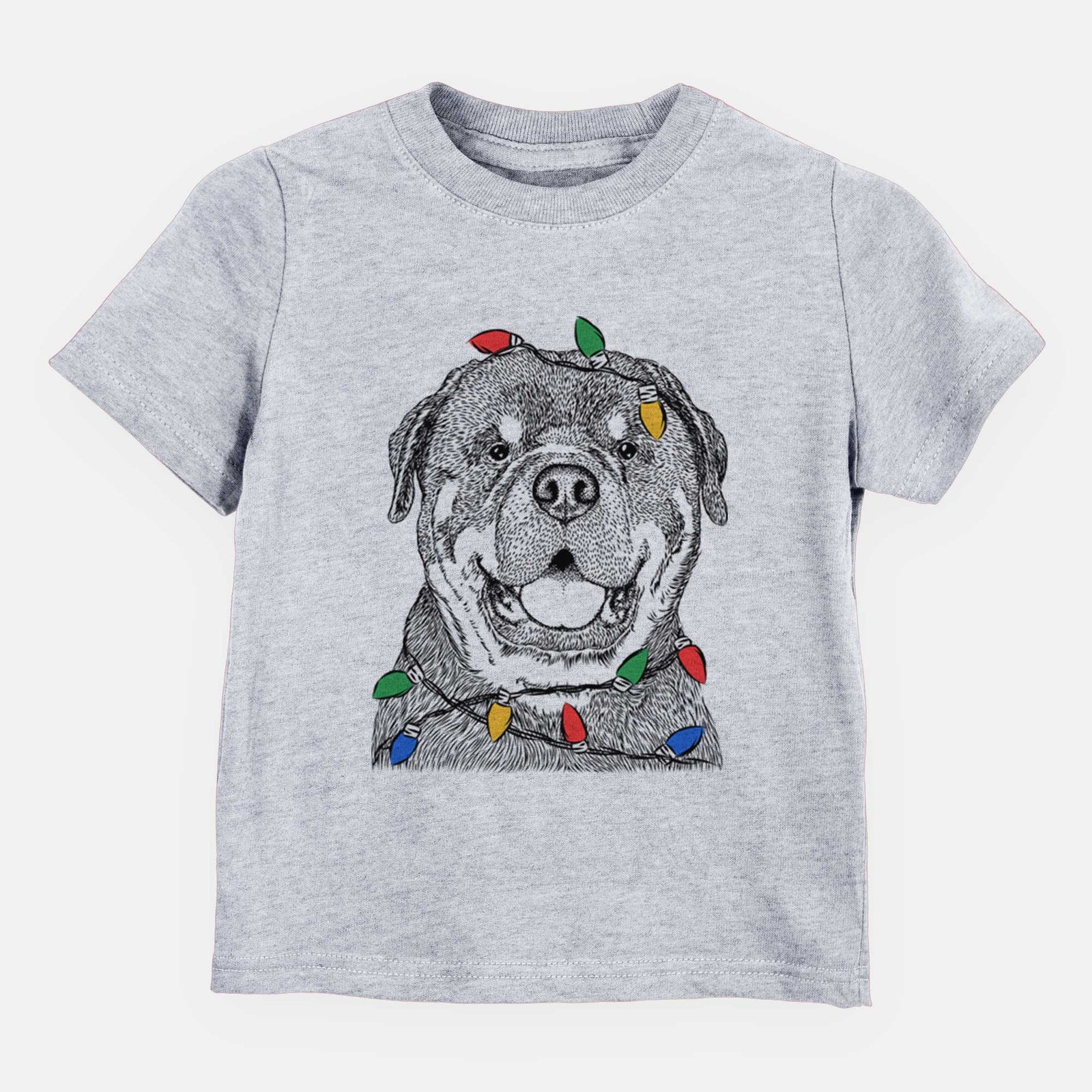 Christmas Lights Titan the Rottweiler - Kids/Youth/Toddler Shirt
