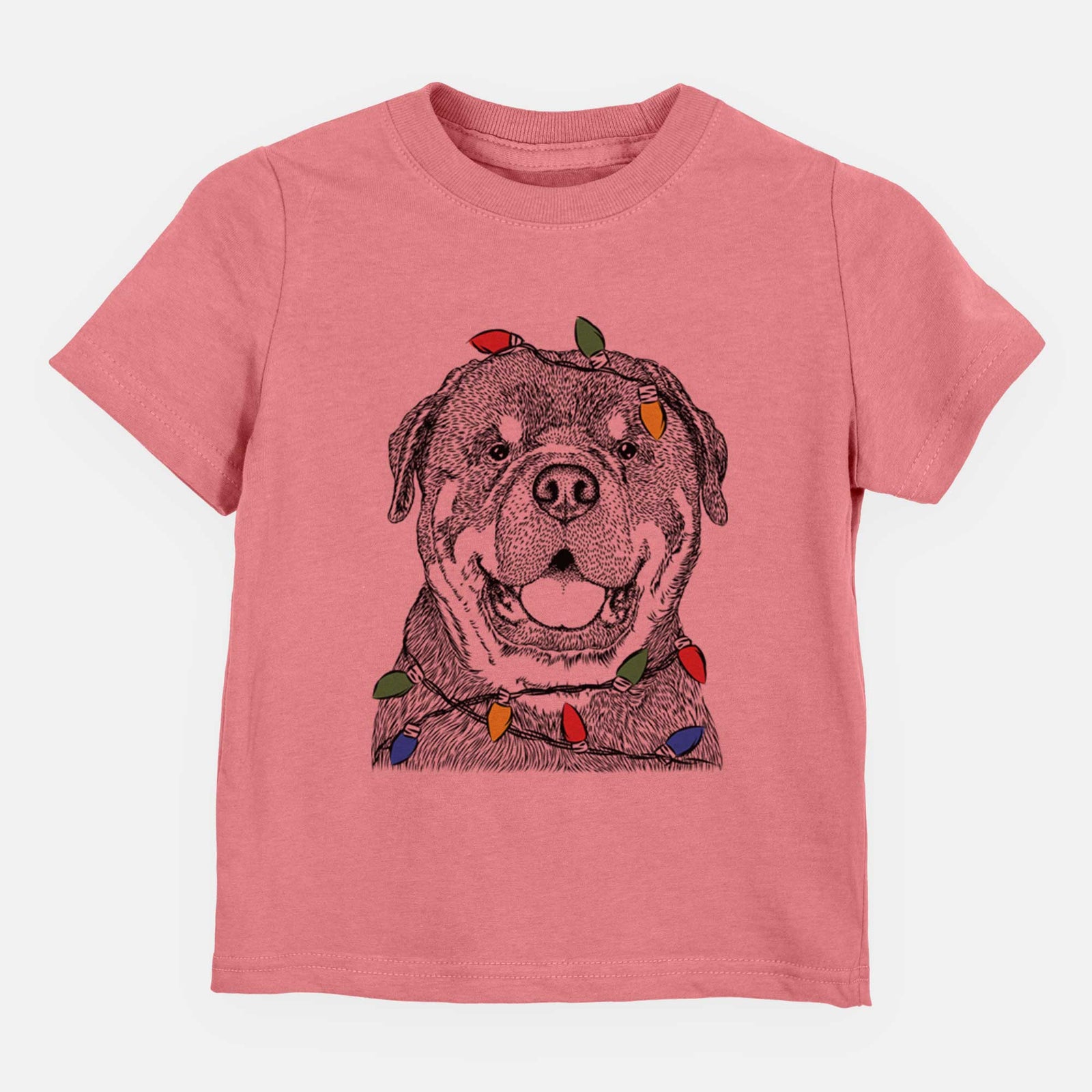 Christmas Lights Titan the Rottweiler - Kids/Youth/Toddler Shirt