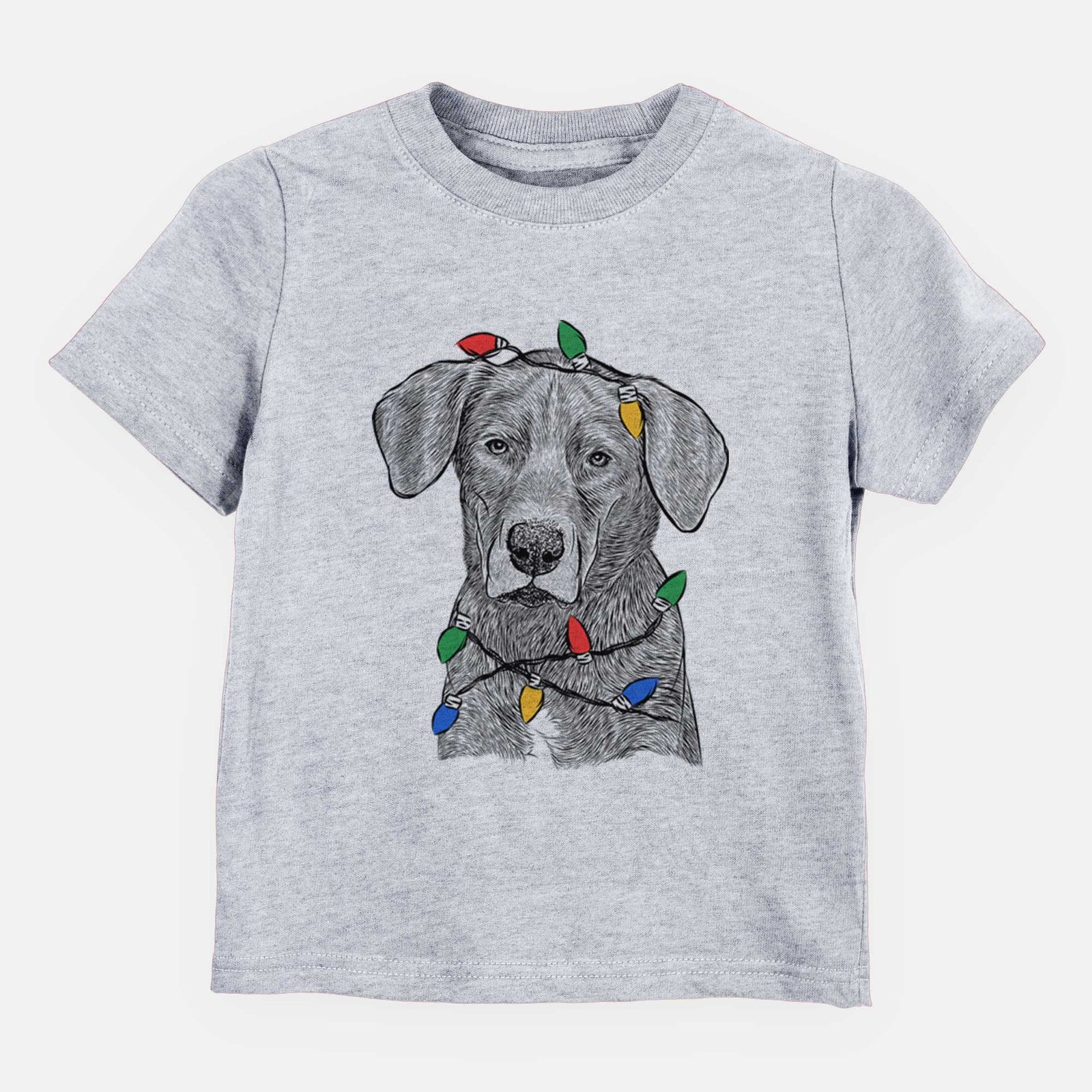 Christmas Lights Tom the Lab Dane Mix - Kids/Youth/Toddler Shirt