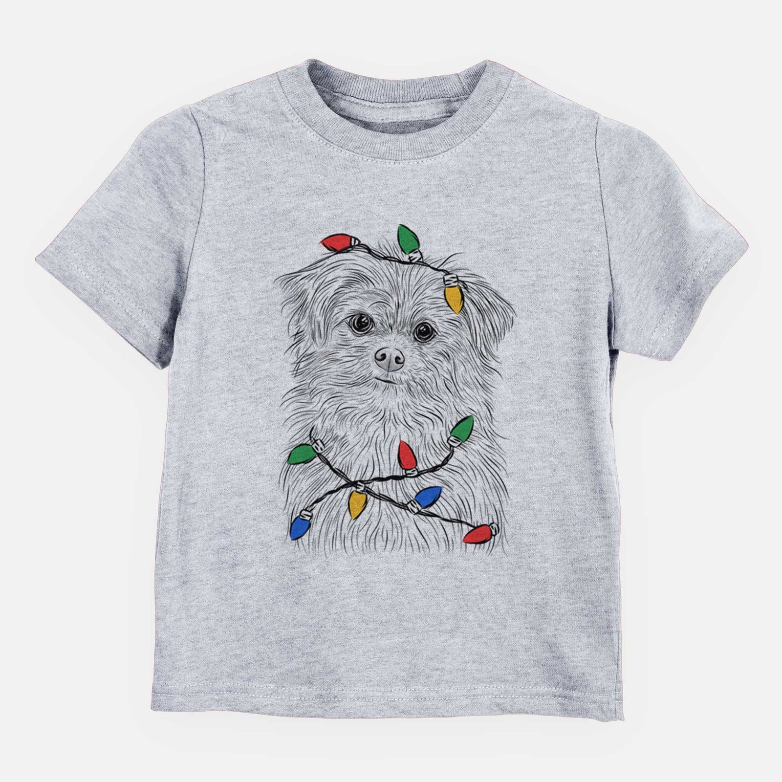 Christmas Lights Trixie the Terrier Mix - Kids/Youth/Toddler Shirt