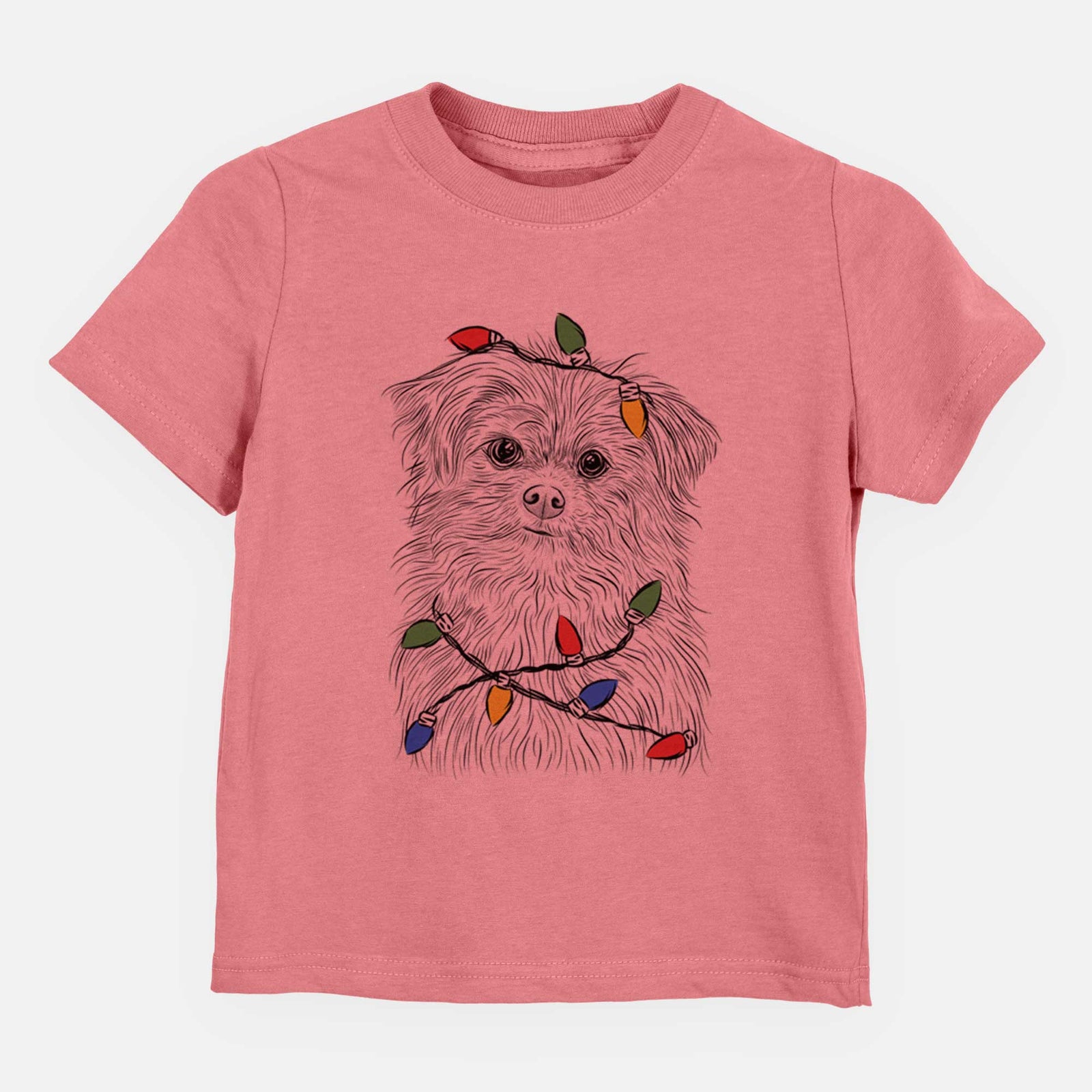 Christmas Lights Trixie the Terrier Mix - Kids/Youth/Toddler Shirt