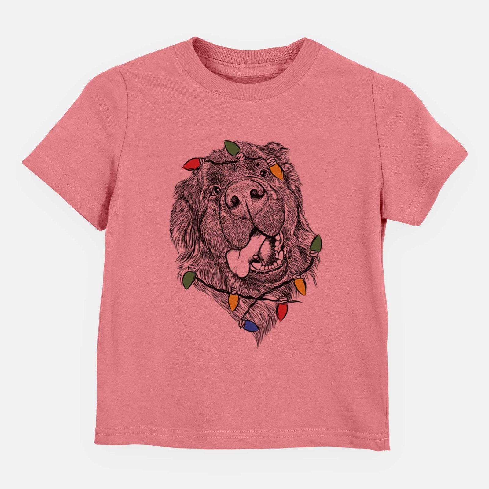 Christmas Lights Tuna the Newfoundland - Kids/Youth/Toddler Shirt