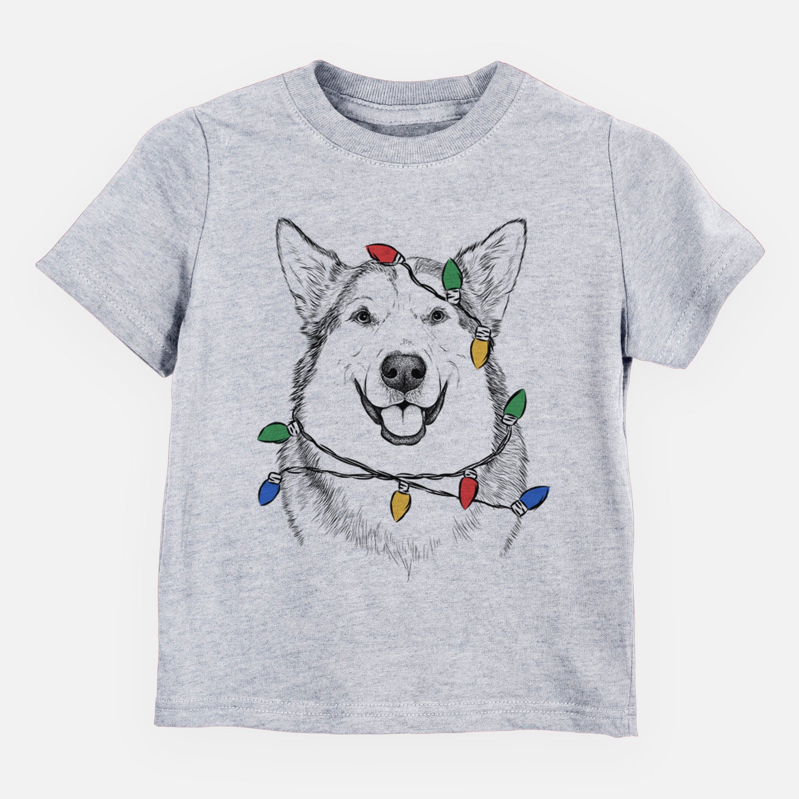 Christmas Lights Vader the Alaskan Malamute - Kids/Youth/Toddler Shirt