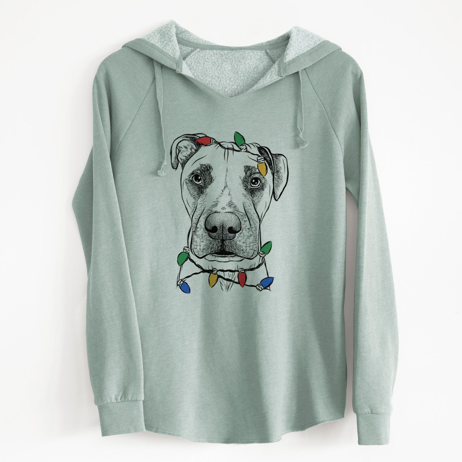 Christmas Lights Waylon the Boxane - Cali Wave Hooded Sweatshirt