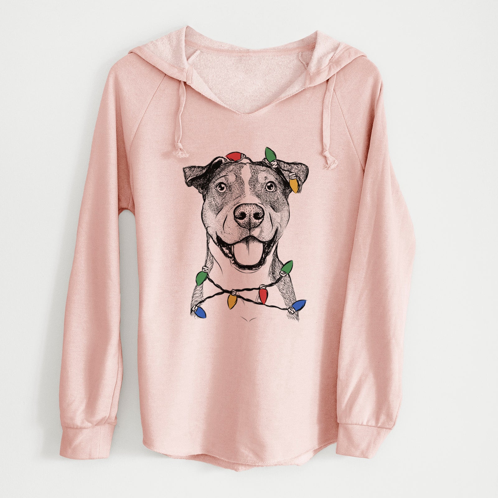 Christmas Lights Wendy the Mixed Breed - Cali Wave Hooded Sweatshirt