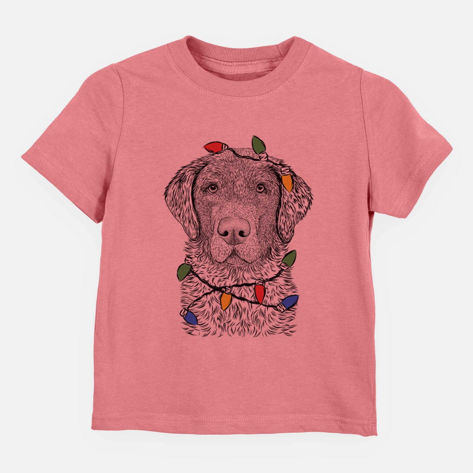 Christmas Lights Whiskey the Chocolate Lab - Kids/Youth/Toddler Shirt