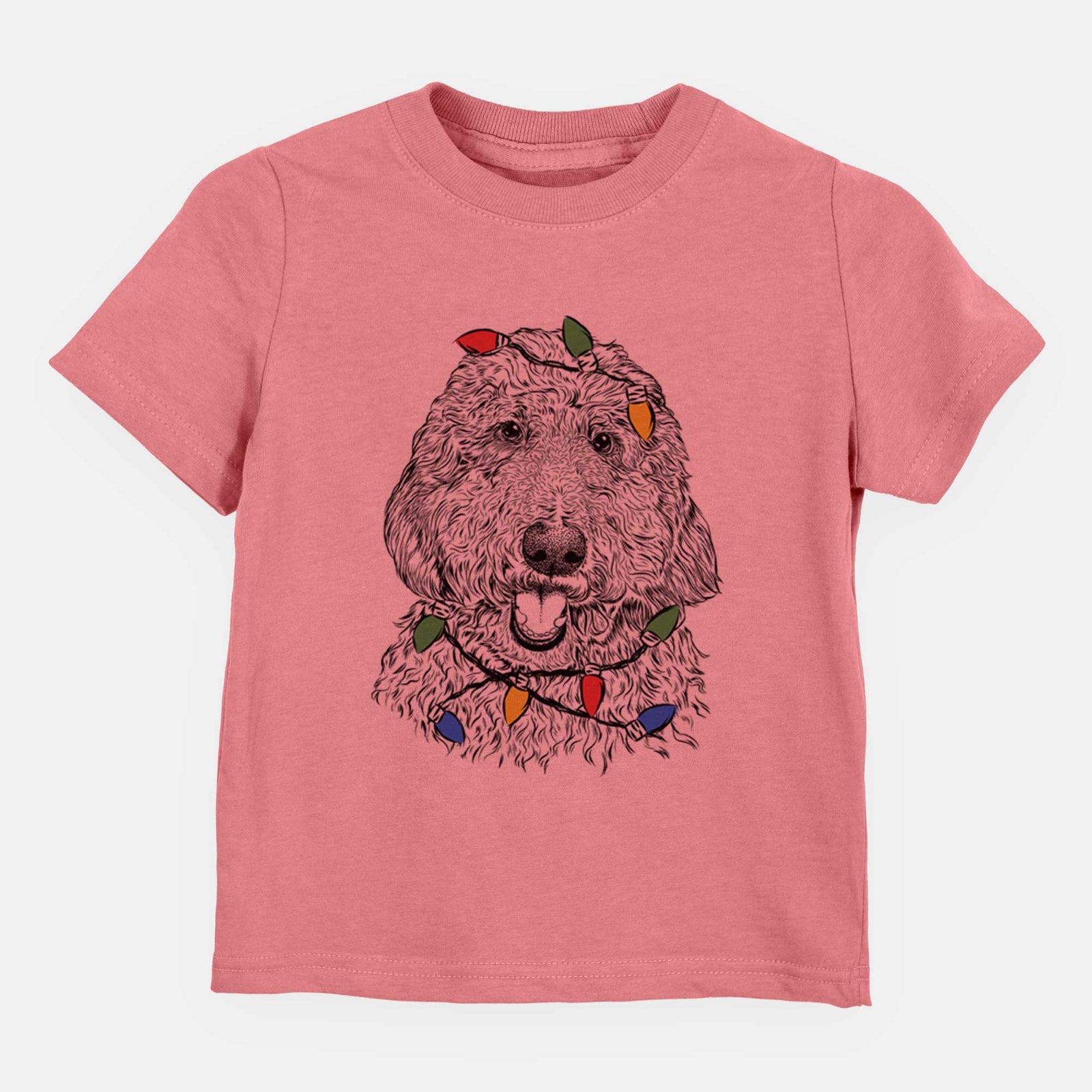 Christmas Lights Whisper the Goldendoodle - Kids/Youth/Toddler Shirt