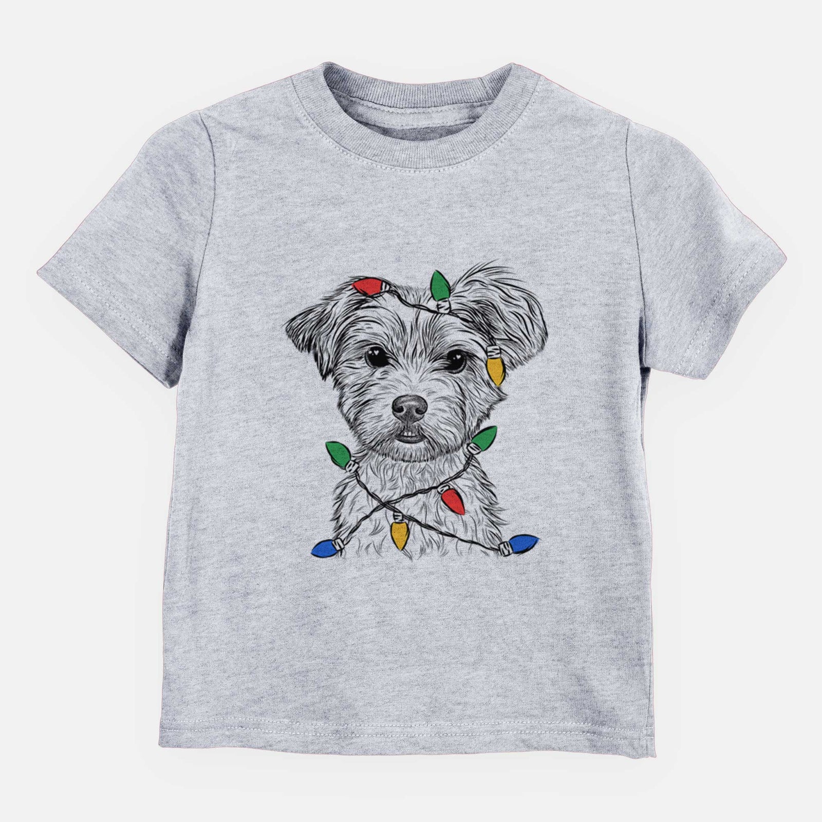 Christmas Lights William Mitchell Newman the Yorkshire Terrier - Kids/Youth/Toddler Shirt