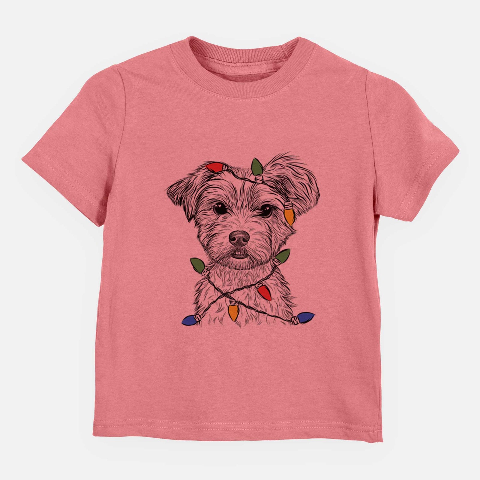 Christmas Lights William Mitchell Newman the Yorkshire Terrier - Kids/Youth/Toddler Shirt