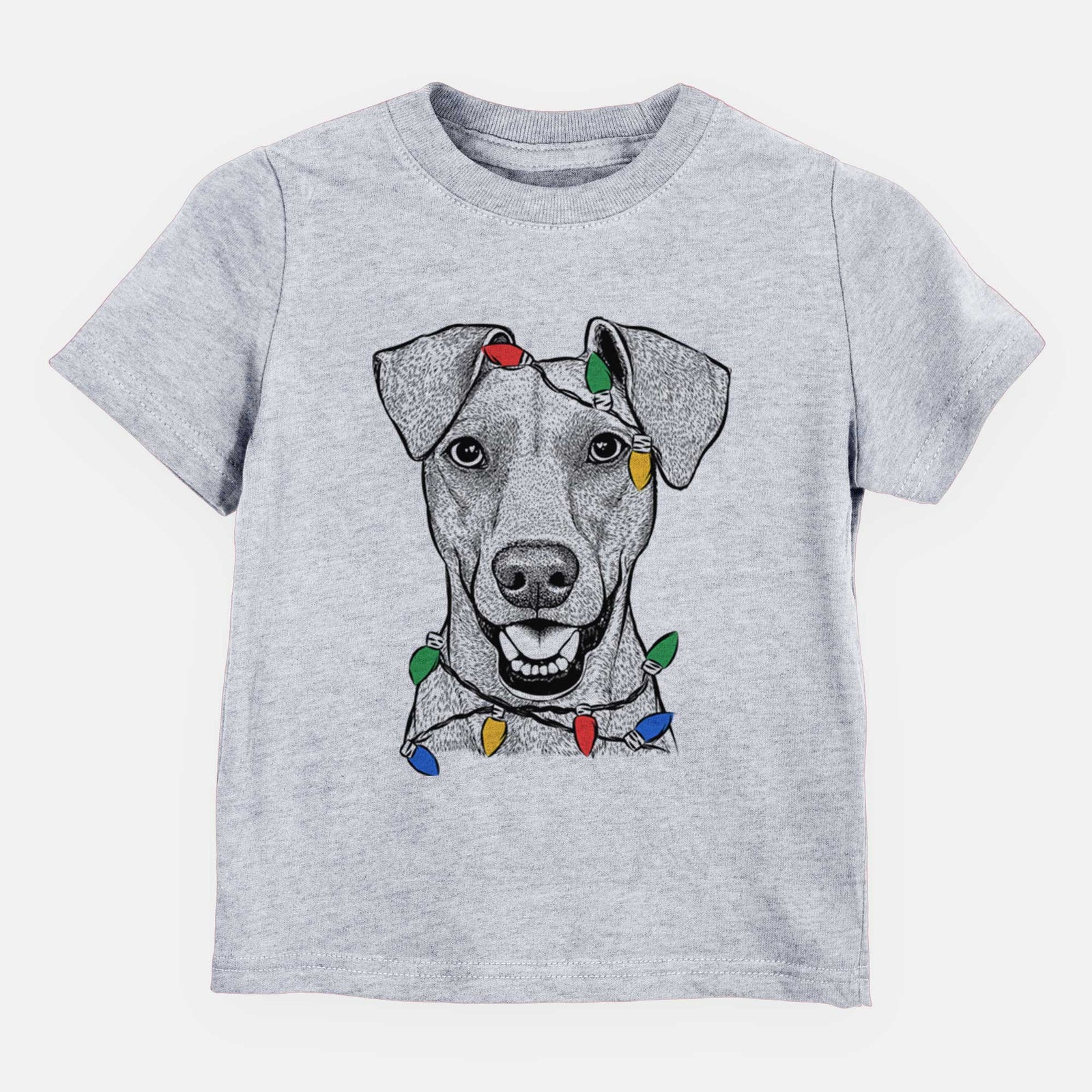 Christmas Lights Willow the German Pinscher - Kids/Youth/Toddler Shirt