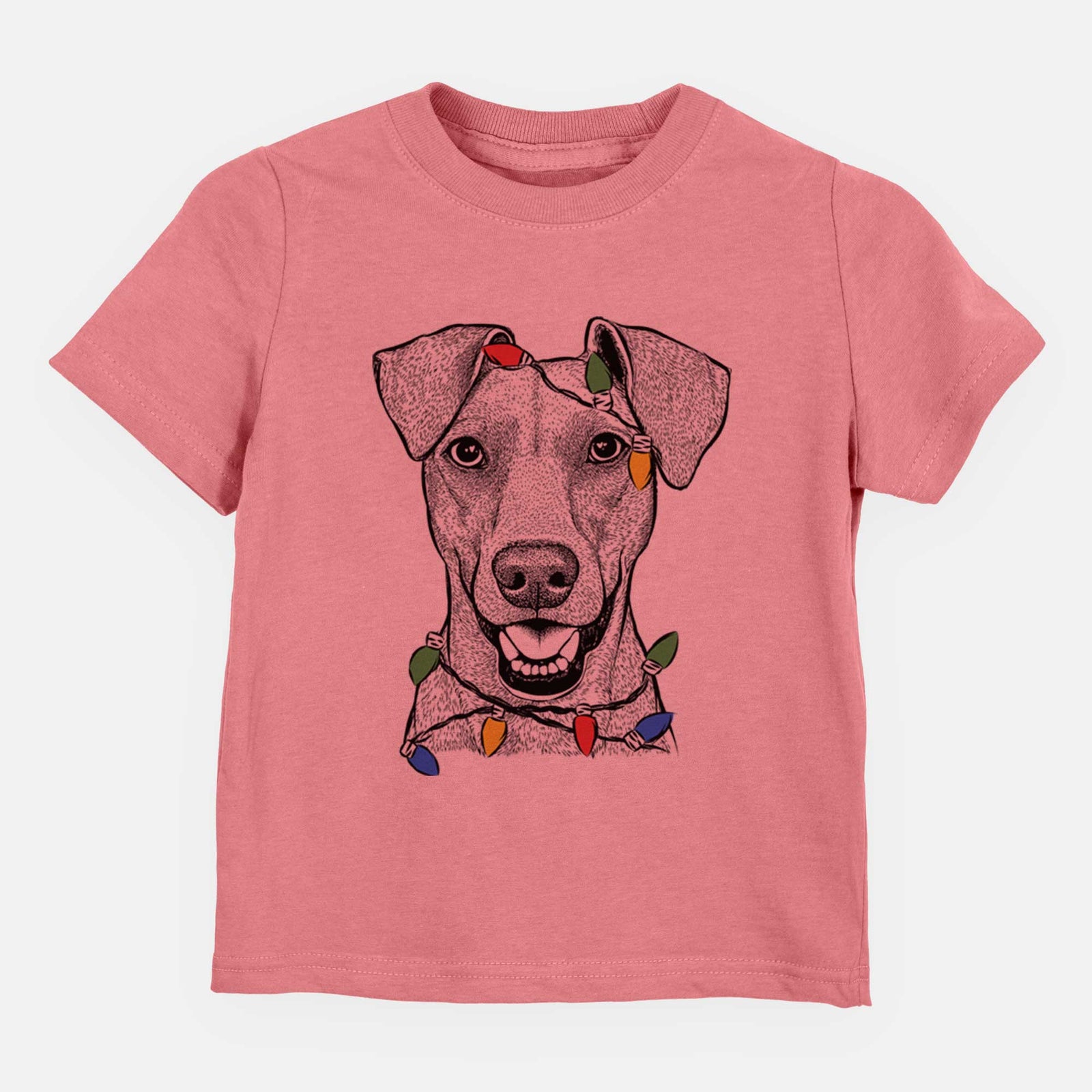 Christmas Lights Willow the German Pinscher - Kids/Youth/Toddler Shirt