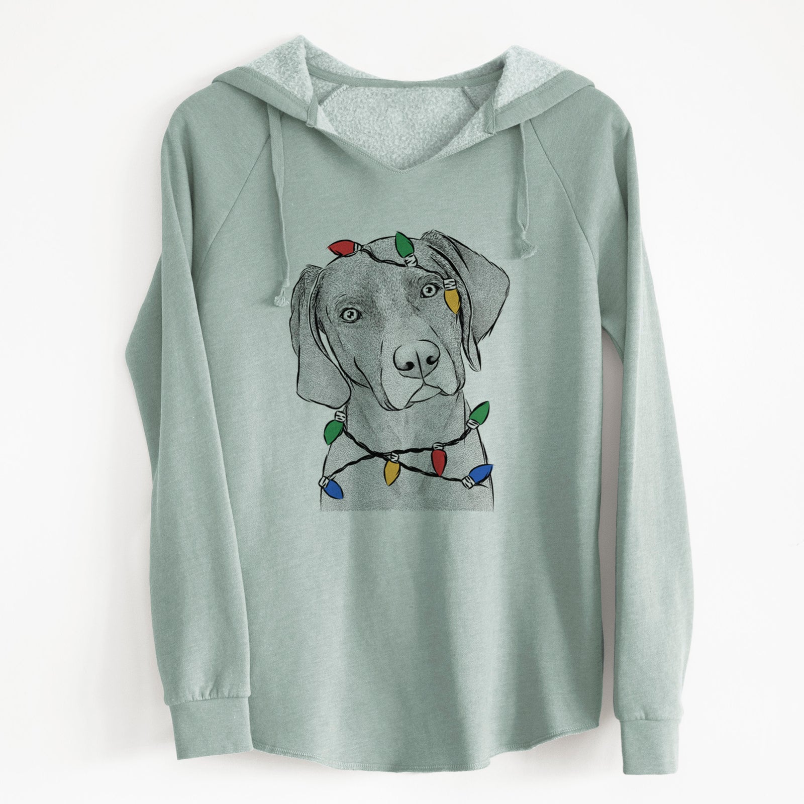 Christmas Lights Willow the Weizsla - Cali Wave Hooded Sweatshirt