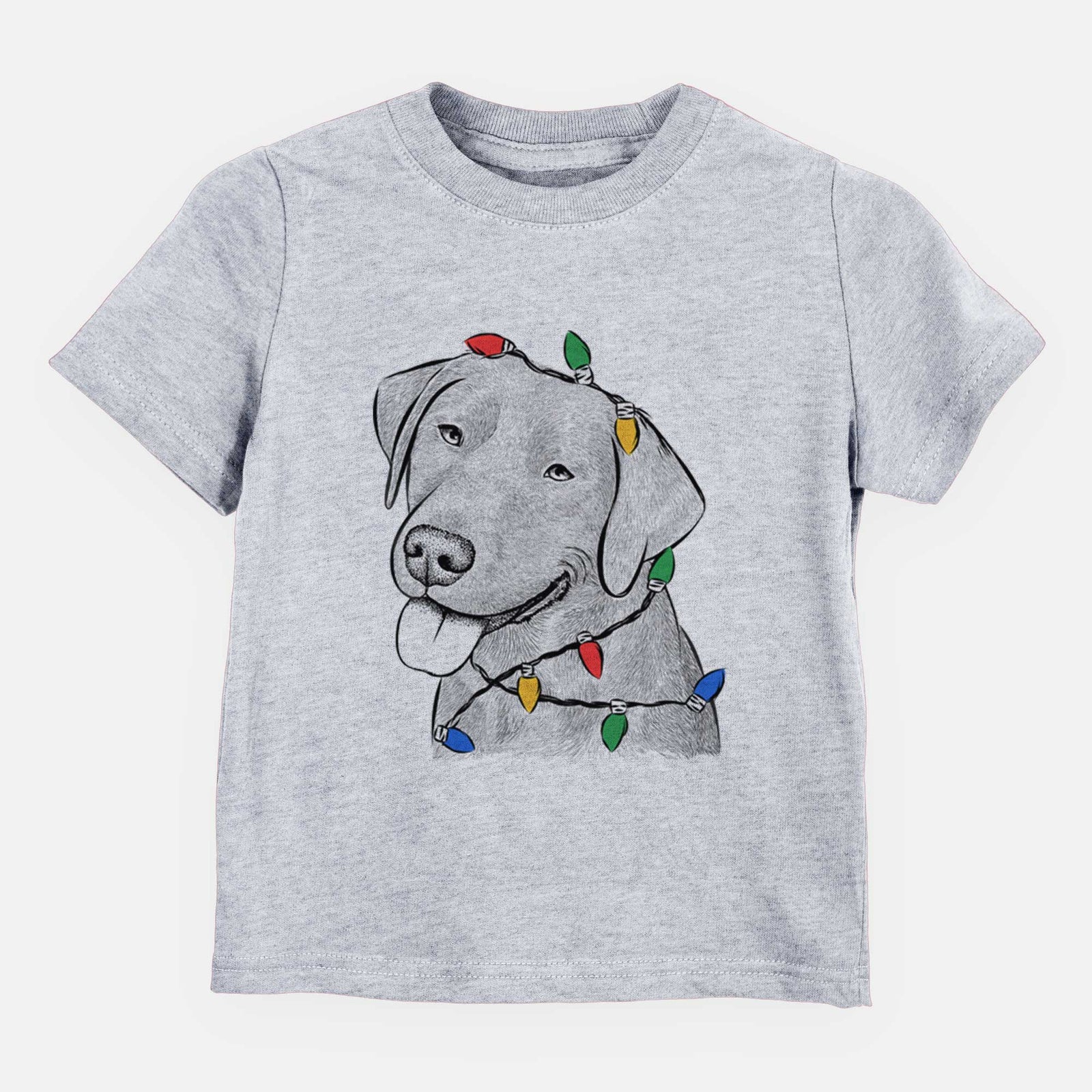 Christmas Lights Zeppelin the Black Labrador - Kids/Youth/Toddler Shirt