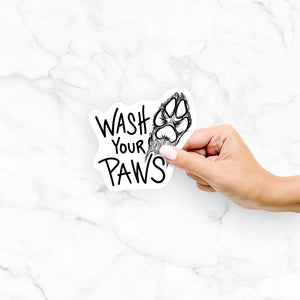 Wash Your Paws - Decal Sticker
