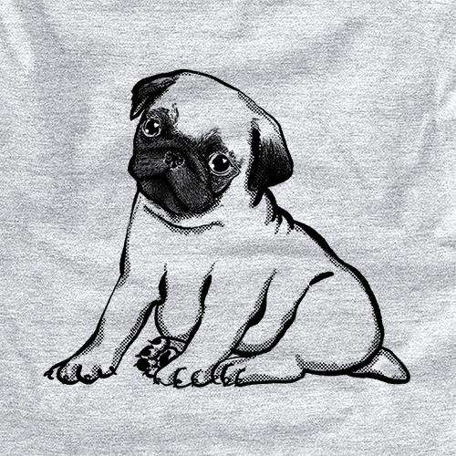 Halftone Pug Puppy