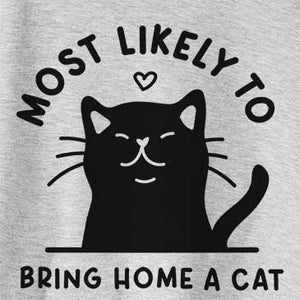 Most Likely to Bring Home a Cat - Cali Wave Hooded Sweatshirt