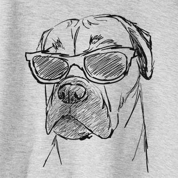 Doodled Bob the Boxer Mastiff Mix