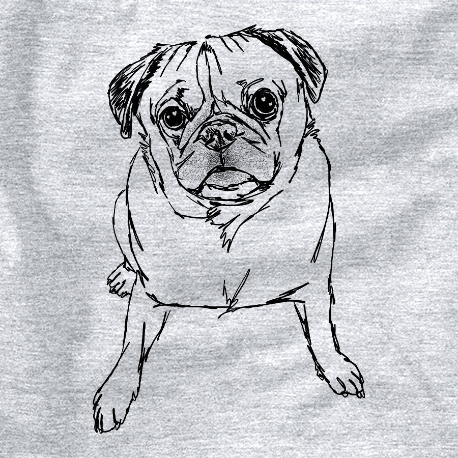 Doodled Bugsy the Pug