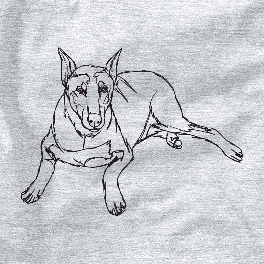 Doodled Ginger the Doberman Pinscher