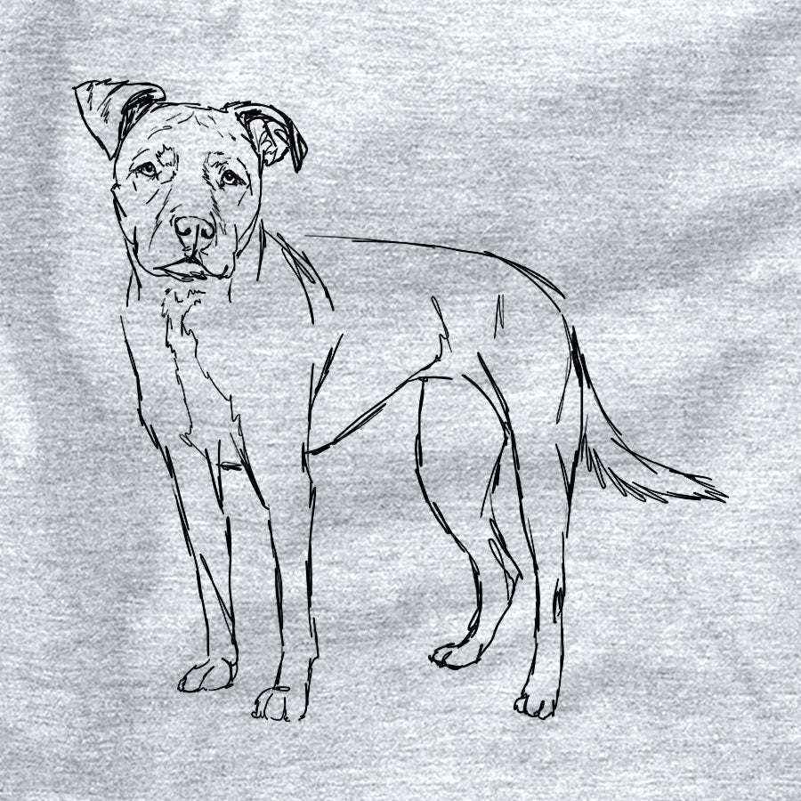 Doodled Mercy the American Staffordshire Terrier