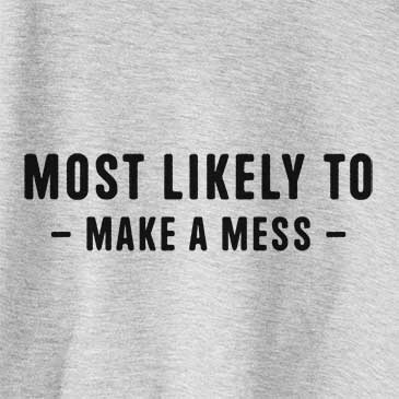 Most Likely To Make a Mess