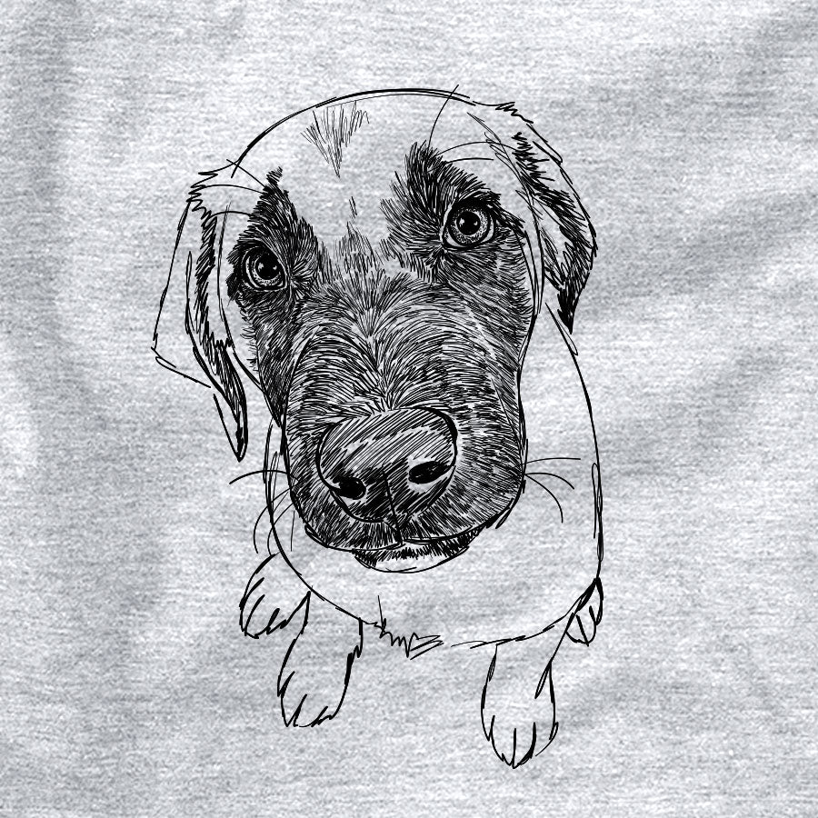 Doodled Millie the Mastiff Malinois Mix